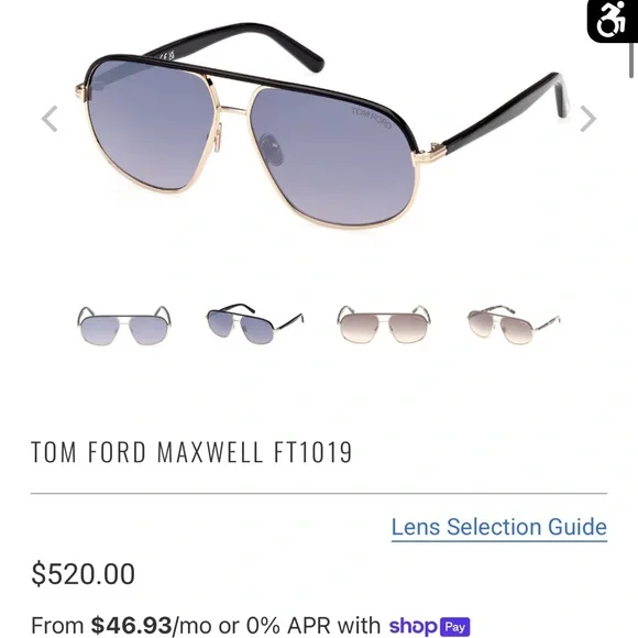 TOM FORD MAXWELL FT1019 - Picture 6 of 6